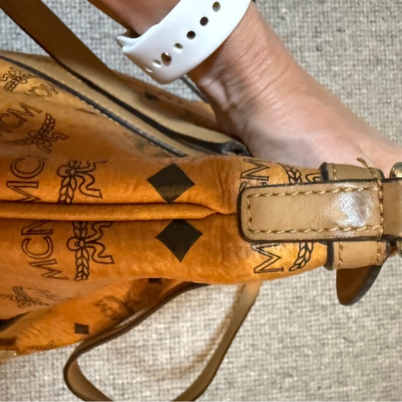 MCM Cognac Visetos Tote Bag - Picture 8 of 16